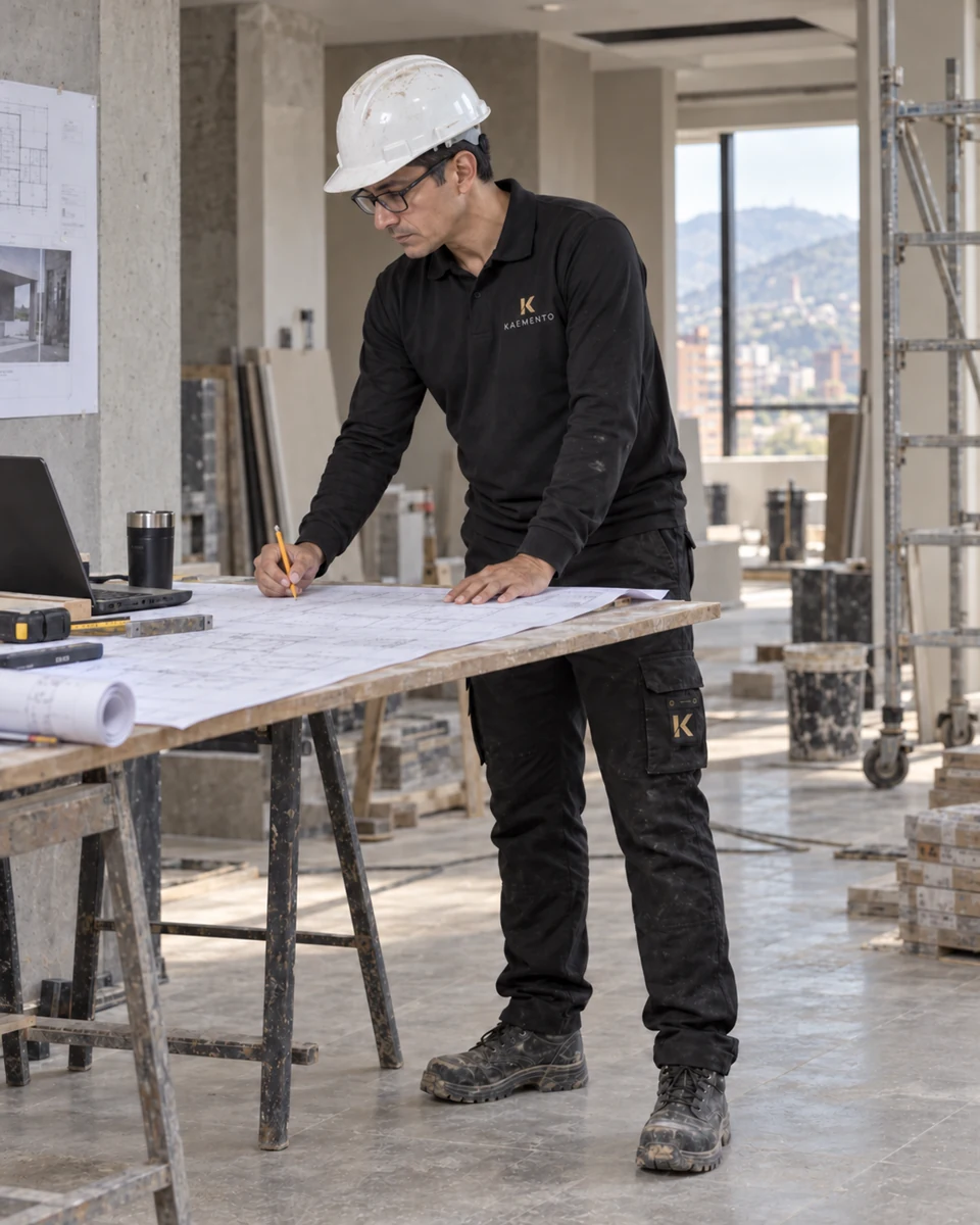 Ingeniería y planeación · uniforme negro KAEMENTO con K dorada